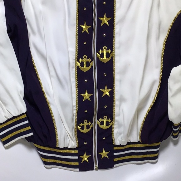 Vintage Modern Eve, sailor themed Made in the USA yacht club jacket - Picture 4 of 11